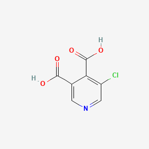 5-Chloropyridine-3,4-dicarboxylic acid chemical structure (CAS 101420-62-6)