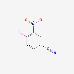 4-Iodo-3-nitrobenzonitrile chemical structure (CAS 101420-79-5)