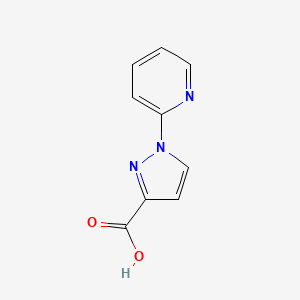 1-(Pyridin-2-yl)-1H-pyrazole-3-carboxylic acid chemical structure (CAS 1014631-58-3)