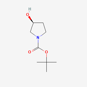 (S)-tert-Butyl 3-hydroxypyrrolidine-1-carboxylate chemical structure (CAS 101469-92-5)