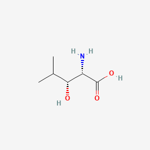 (2S,3R)-2-Amino-3-hydroxy-4-methylpentanoic acid chemical structure (CAS 10148-71-7)