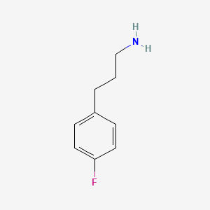 3-(4-Fluorophenyl)propan-1-amine chemical structure (CAS 101488-65-7)
