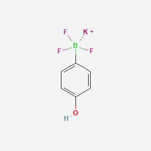 Potassium 4-hydroxyphenyltrifluoroborate chemical structure (CAS 1015082-71-9)