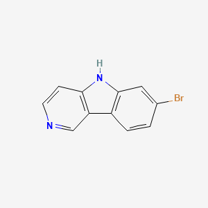 7-Bromo-5H-pyrido[4,3-b]indole chemical structure (CAS 1015460-59-9)