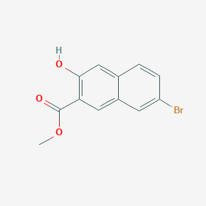 Methyl 7-bromo-3-hydroxy-2-naphthoate chemical structure (CAS 10155-36-9)