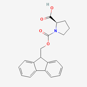 Fmoc-D-Pro-OH chemical structure (CAS 101555-62-8)