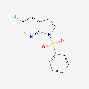 5-Chloro-1-(phenylsulfonyl)-1H-pyrrolo[2,3-b]pyridine chemical structure (CAS 1015608-87-3)