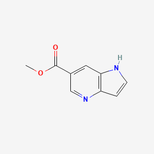 Methyl 1H-pyrrolo[3,2-b]pyridine-6-carboxylate chemical structure (CAS 1015609-11-6)