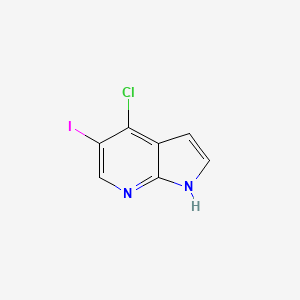 4-Chloro-5-iodo-1H-pyrrolo[2,3-b]pyridine chemical structure (CAS 1015610-31-7)