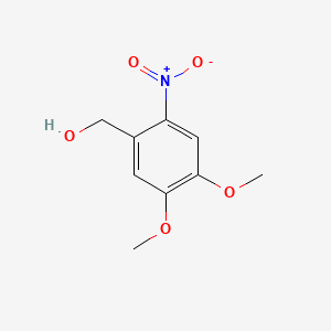 (4,5-Dimethoxy-2-nitrophenyl)methanol chemical structure (CAS 1016-58-6)