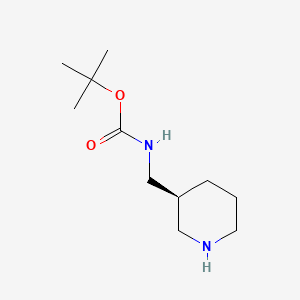(S)-tert-butyl (piperidin-3-ylmethyl)carbamate chemical structure (CAS 1016167-99-9)