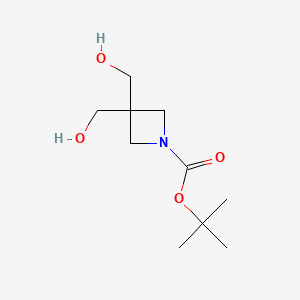 tert-Butyl 3,3-bis(hydroxymethyl)azetidine-1-carboxylate chemical structure (CAS 1016233-08-1)