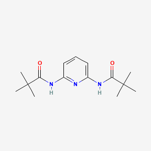 N,N'-(Pyridine-2,6-diyl)bis(2,2-dimethylpropanamide) chemical structure (CAS 101630-94-8)