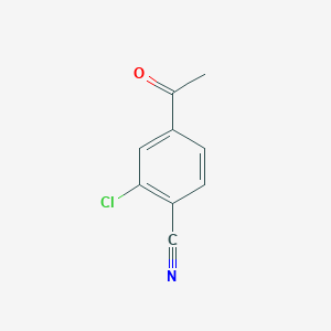 4-Acetyl-2-chlorobenzonitrile chemical structure (CAS 101667-74-7)