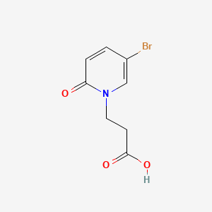 3-(5-Bromo-2-oxopyridin-1(2H)-yl)propanoic acid chemical structure (CAS 1016729-35-3)
