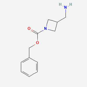 Benzyl 3-(aminomethyl)azetidine-1-carboxylate chemical structure (CAS 1016731-24-0)