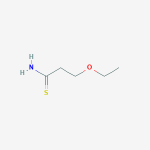 3-Ethoxypropanethioamide chemical structure (CAS 1016780-86-1)