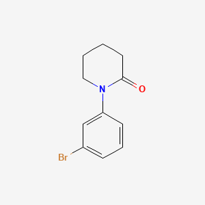 1-(3-Bromophenyl)piperidin-2-one chemical structure (CAS 1016847-66-7)
