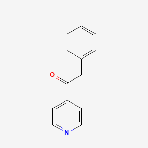 2-Phenyl-1-(pyridin-4-yl)ethanone chemical structure (CAS 1017-24-9)