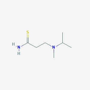 3-(Isopropyl(methyl)amino)propanethioamide chemical structure (CAS 1017022-09-1)