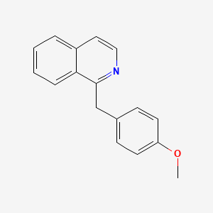 1-(4-Methoxybenzyl)isoquinoline chemical structure (CAS 10172-49-3)