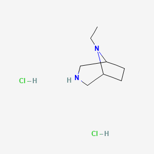 8-Ethyl-3,8-diazabicyclo[3.2.1]octane dihydrochloride chemical structure (CAS 101724-47-4)