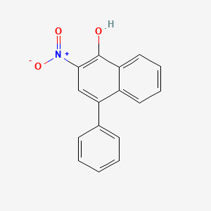 2-Nitro-4-phenylnaphthalen-1-ol chemical structure (CAS 101727-37-1)