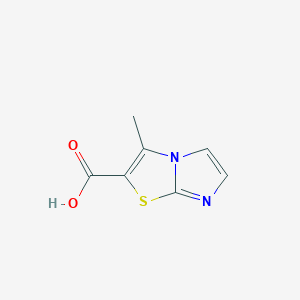 3-Methylimidazo[2,1-b]thiazole-2-carboxylic acid chemical structure (CAS 1017273-59-4)