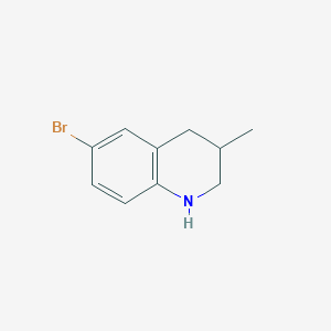 6-Bromo-3-methyl-1,2,3,4-tetrahydroquinoline chemical structure (CAS 1017336-71-8)