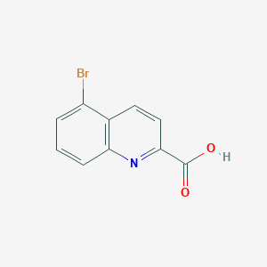 5-Bromoquinoline-2-carboxylic acid chemical structure (CAS 1017412-53-1)