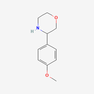 3-(4-Methoxyphenyl)morpholine chemical structure (CAS 1017481-31-0)