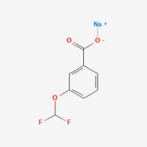 Sodium 3-(difluoromethoxy)benzoate chemical structure (CAS 1017528-43-6)