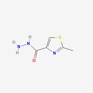 2-Methylthiazole-4-carbohydrazide chemical structure (CAS 101767-28-6)