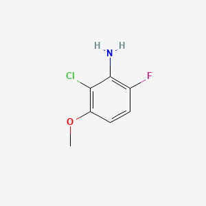 2-Chloro-6-fluoro-3-methoxyaniline chemical structure (CAS 1017777-58-0)