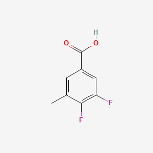 3,4-Difluoro-5-methylbenzoic acid chemical structure (CAS 1017778-60-7)