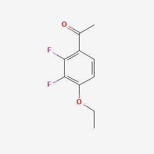 1-(4-Ethoxy-2,3-difluorophenyl)ethan-1-one chemical structure (CAS 1017779-68-8)