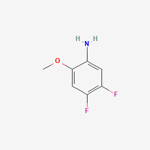 4,5-Difluoro-2-methoxyaniline chemical structure (CAS 1017779-71-3)