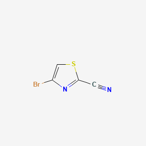 4-Bromothiazole-2-carbonitrile chemical structure (CAS 1017781-52-0)