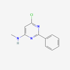 6-Chloro-N-methyl-2-phenylpyrimidin-4-amine chemical structure (CAS 1017782-49-8)
