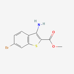 Methyl 3-amino-6-bromobenzo[b]thiophene-2-carboxylate chemical structure (CAS 1017782-63-6)