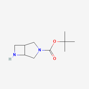 tert-Butyl 3,6-diazabicyclo[3.2.0]heptane-3-carboxylate chemical structure (CAS 1017789-34-2)