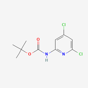 tert-Butyl (4,6-dichloropyridin-2-yl)carbamate chemical structure (CAS 1017789-38-6)