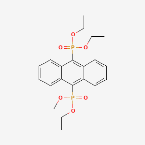 Tetraethyl anthracene-9,10-diylbis(phosphonate) chemical structure (CAS 1017789-46-6)
