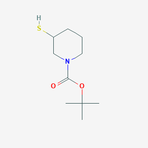 tert-Butyl 3-mercaptopiperidine-1-carboxylate chemical structure (CAS 1017798-34-3)