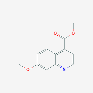 Methyl 7-methoxyquinoline-4-carboxylate chemical structure (CAS 1017969-31-1)