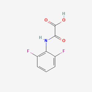 2-((2,6-Difluorophenyl)amino)-2-oxoacetic acid chemical structure (CAS 1018295-42-5)