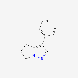 3-Phenyl-5,6-dihydro-4H-pyrrolo[1,2-b]pyrazole chemical structure (CAS 10183-74-1)