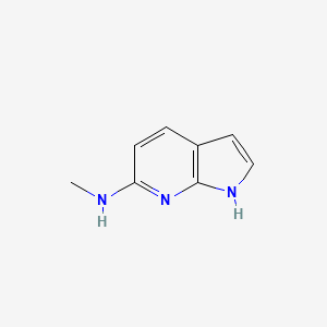 N-Methyl-1H-pyrrolo[2,3-b]pyridin-6-amine chemical structure (CAS 1018441-16-1)