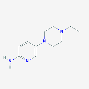 5-(4-Ethylpiperazin-1-yl)pyridin-2-amine chemical structure (CAS 1018505-59-3)