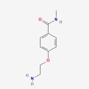 4-(2-Aminoethoxy)-N-methylbenzamide chemical structure (CAS 1018600-10-6)